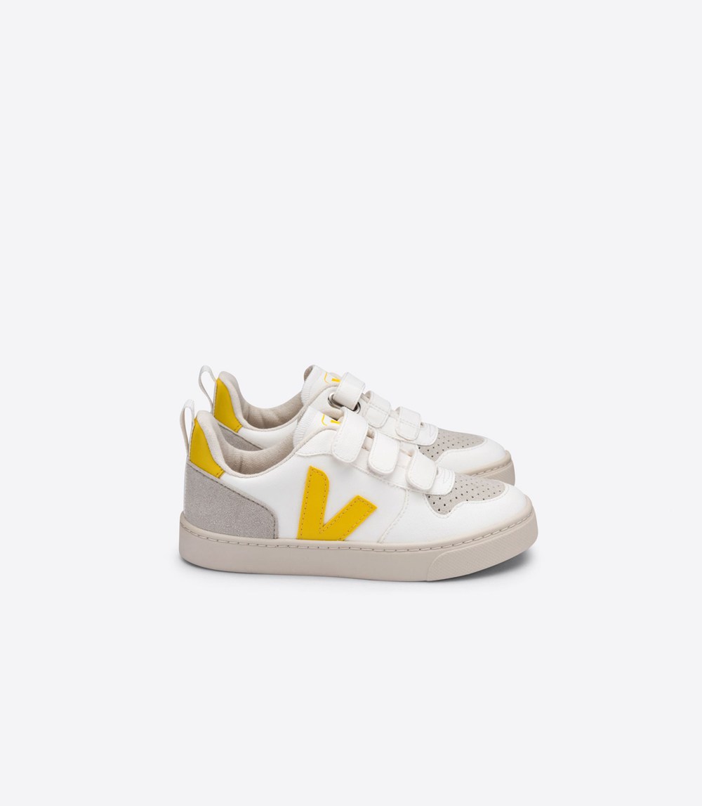 Veja Sneakers Barn - V-10 Velcro Cwl - Vita - 872419-OGB